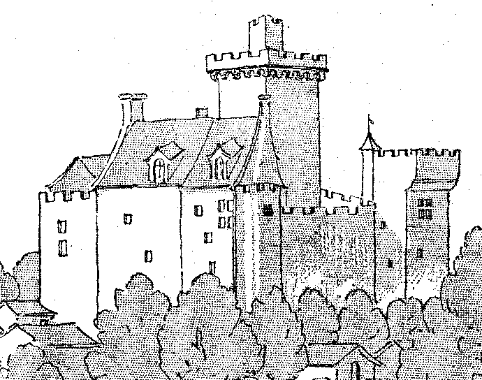Chteau d'Aubire vers 1450